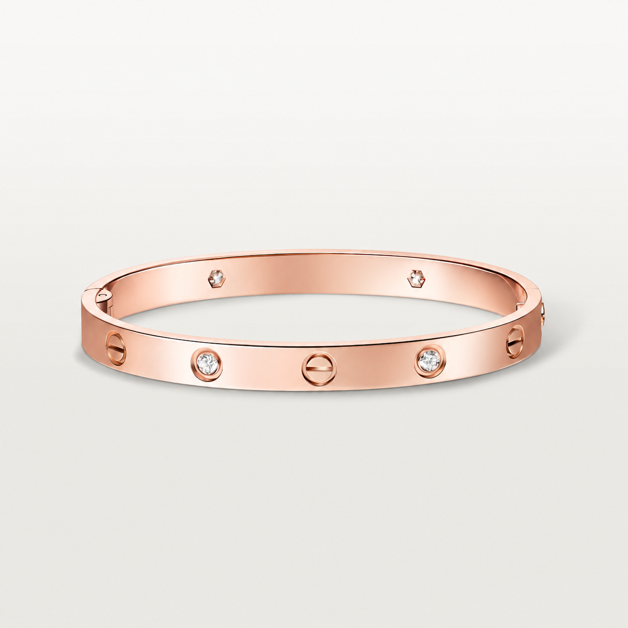Brazalete mediano de acero inoxidable de 5cm