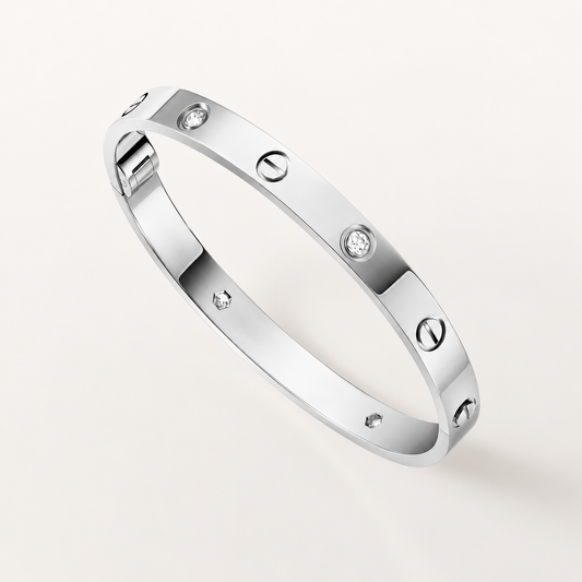 Pulsera tamaño clásico Plateado Acero quirurgico (X5A)