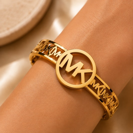Brazalete de acero inoxidable color Dorado (88-64)
