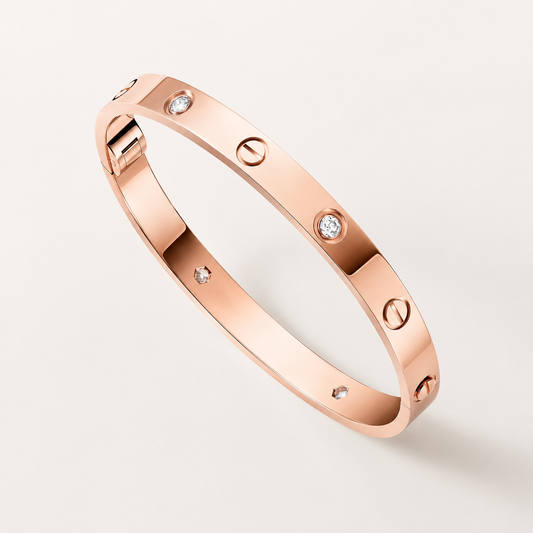 Pulsera tamaño clásico Rosado Acero quirúrgico (X5A)