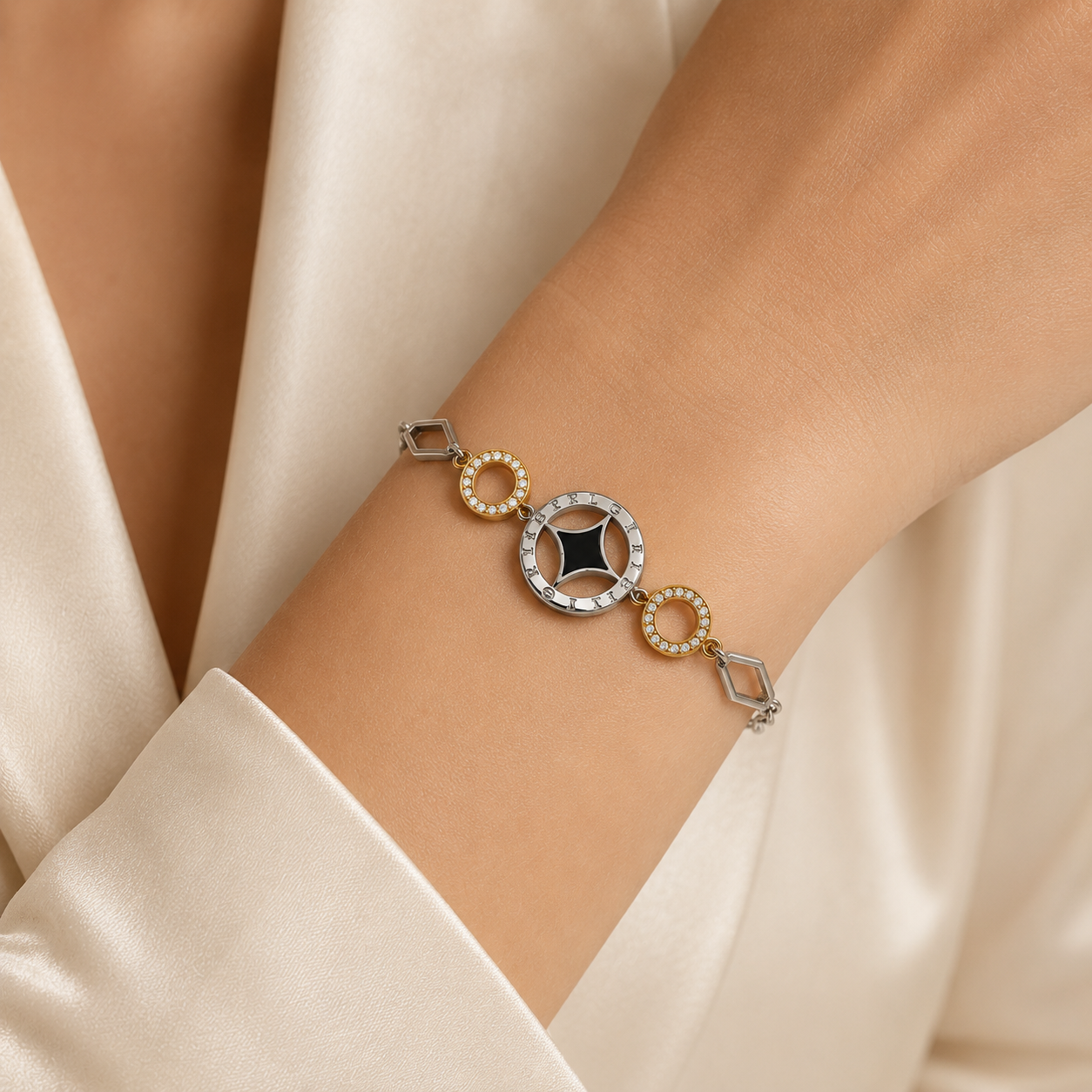 Pulsera de acero inoxidable ajustable (88-43)