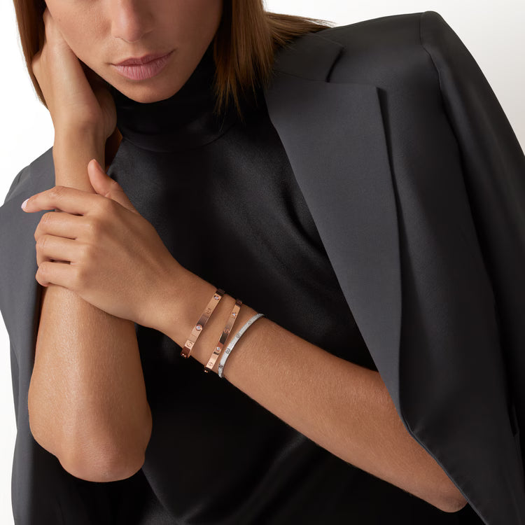 Brazalete mediano de acero inoxidable de 5cm