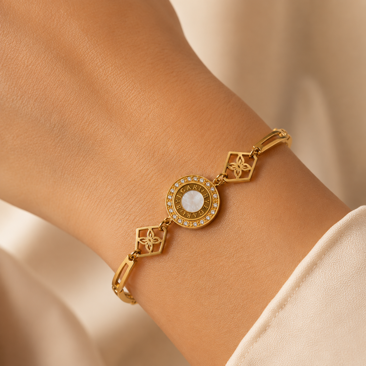 Pulsera de acero inoxidable ajustable (88-25)