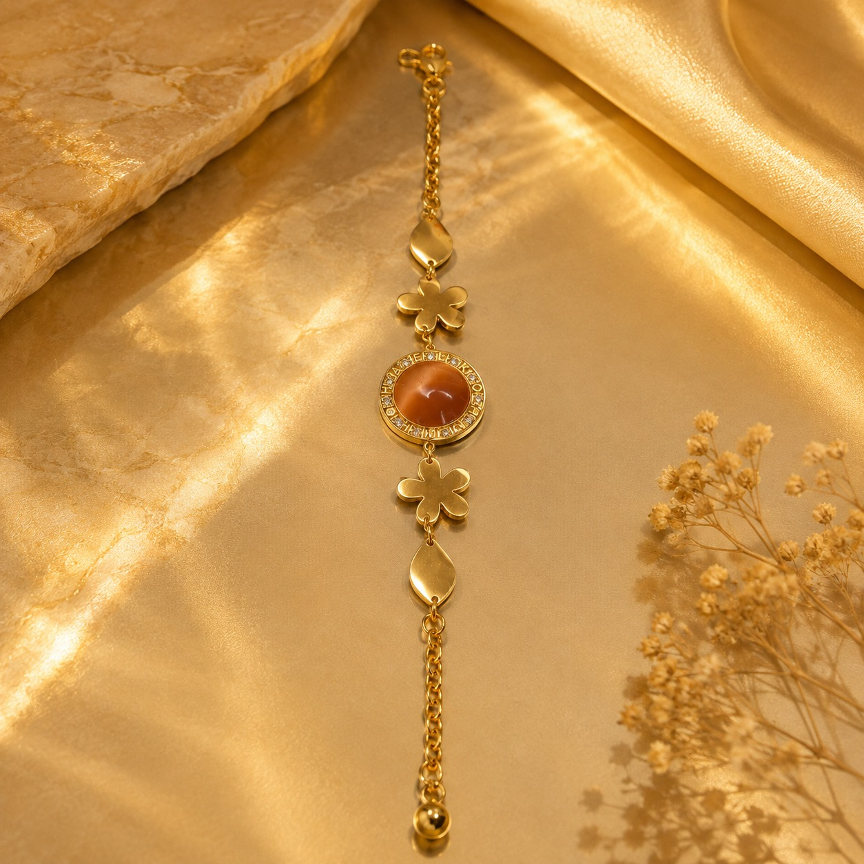 Pulsera de acero inoxidable ajustable (88-18)