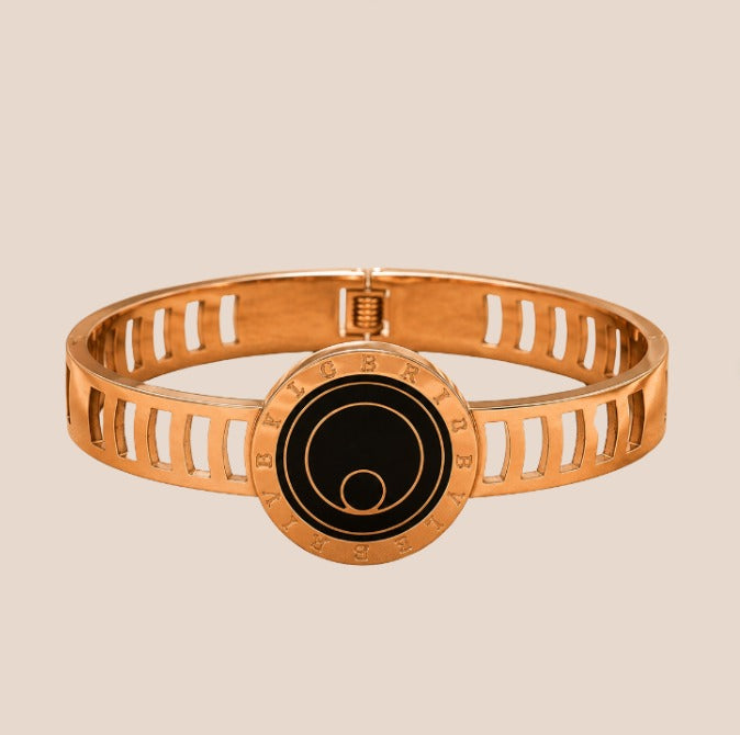 Brazalete de acero inoxidable Color rosa (88-66)