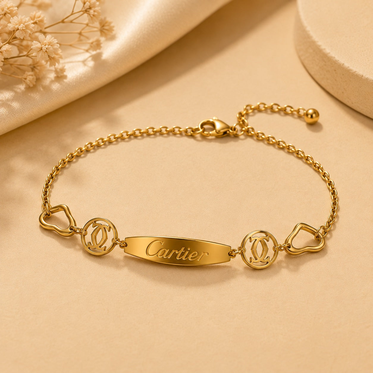 Pulsera de acero inoxidable ajustable (88-24)