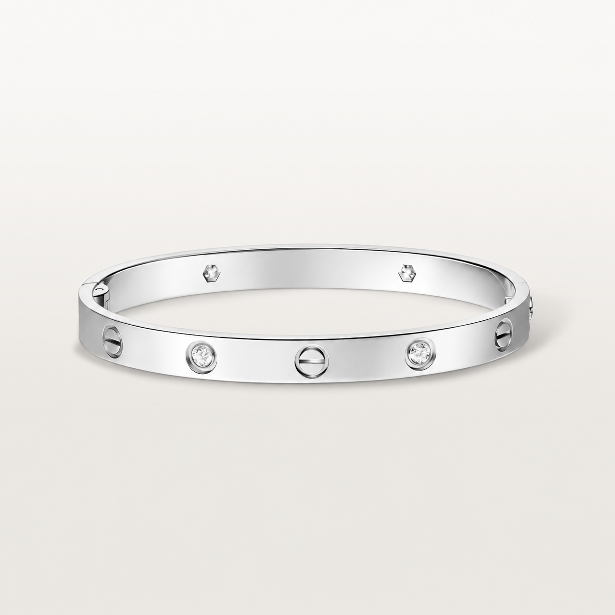 Pulsera tamaño clásico Plateado Acero quirurgico (X5A)