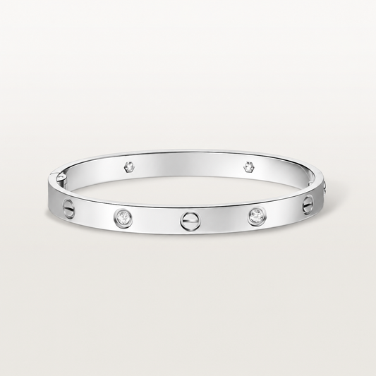 Pulsera tamaño clásico Plateado Acero quirurgico (X5A)