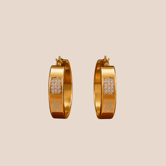 Par de aretes de Acero Inoxidable con Osito (88-199)