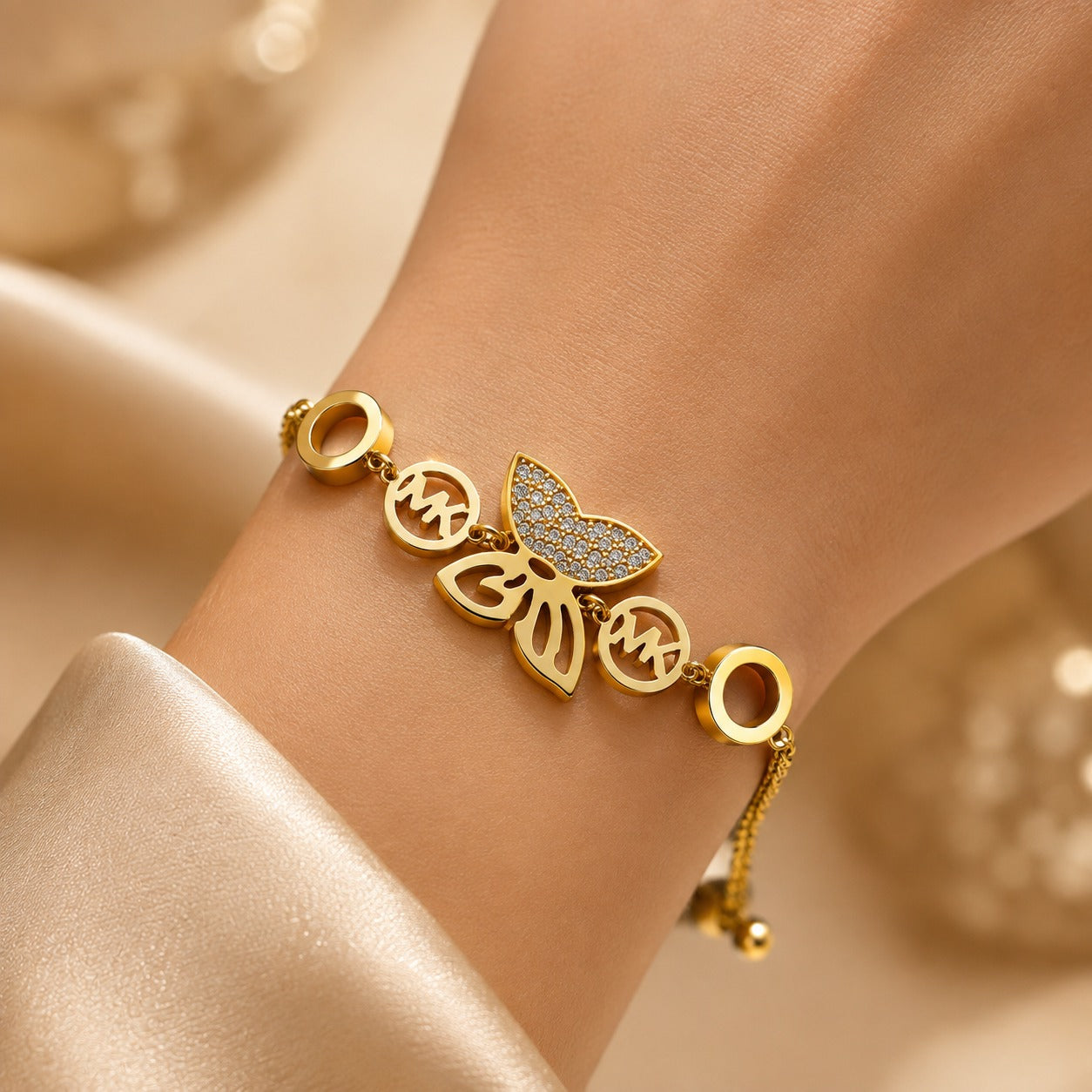 Pulsera de acero inoxidable ajustable (88-34)