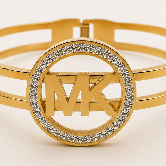Brazalete de acero inoxidable Dorado de 6cm (88-60)