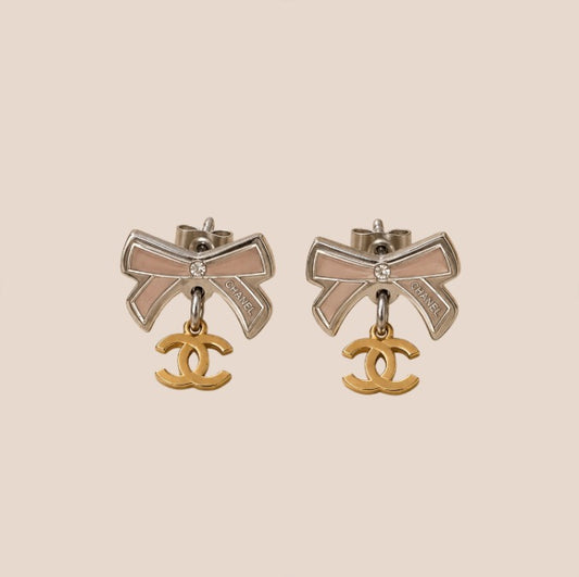 Par de aretes de Acero Inoxidable con lazo (88-211)