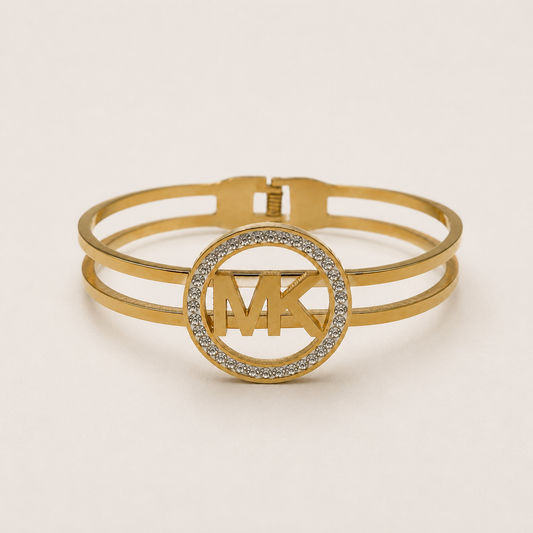 Brazalete de acero inoxidable Dorado de 6cm (88-60)