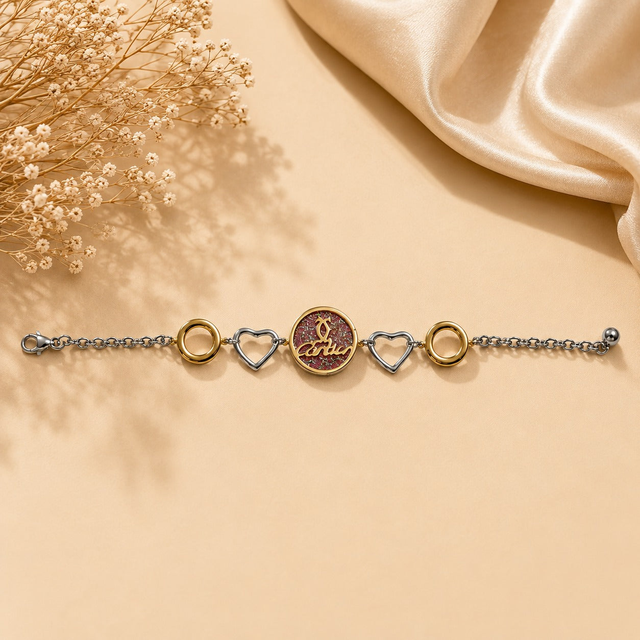 Pulsera de acero inoxidable ajustable (88-40)