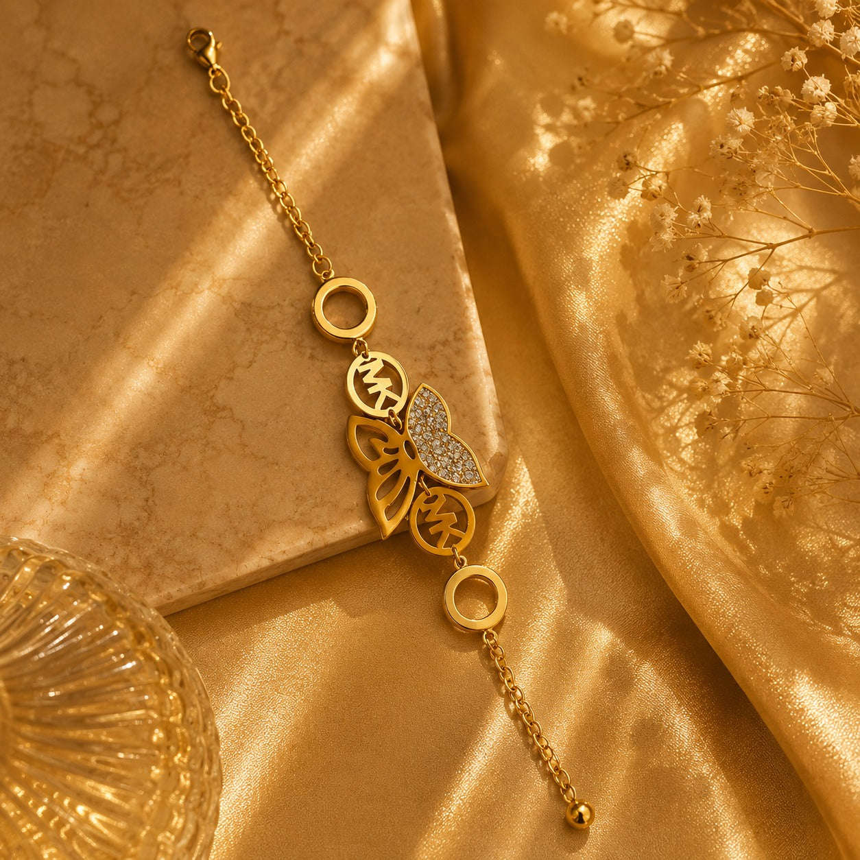 Pulsera de acero inoxidable ajustable (88-34)