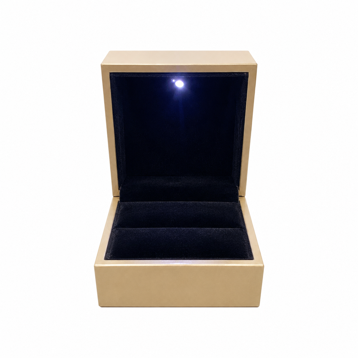 CAJITA LED DORADO PARA 1 ANILLO (89-4)