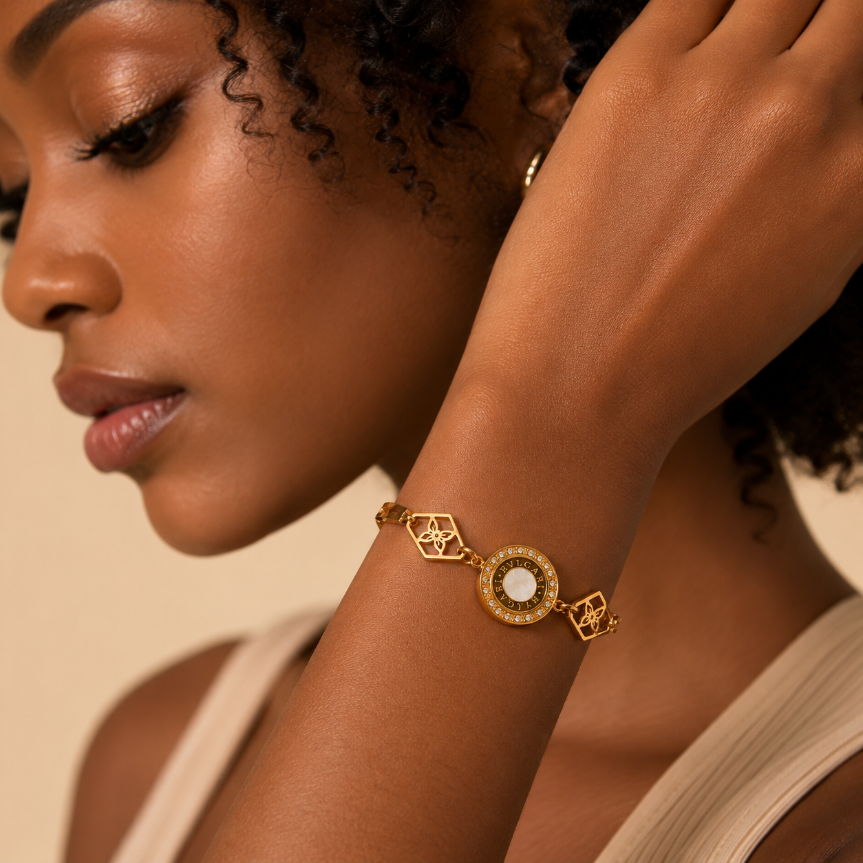 Pulsera de acero inoxidable ajustable (88-25)